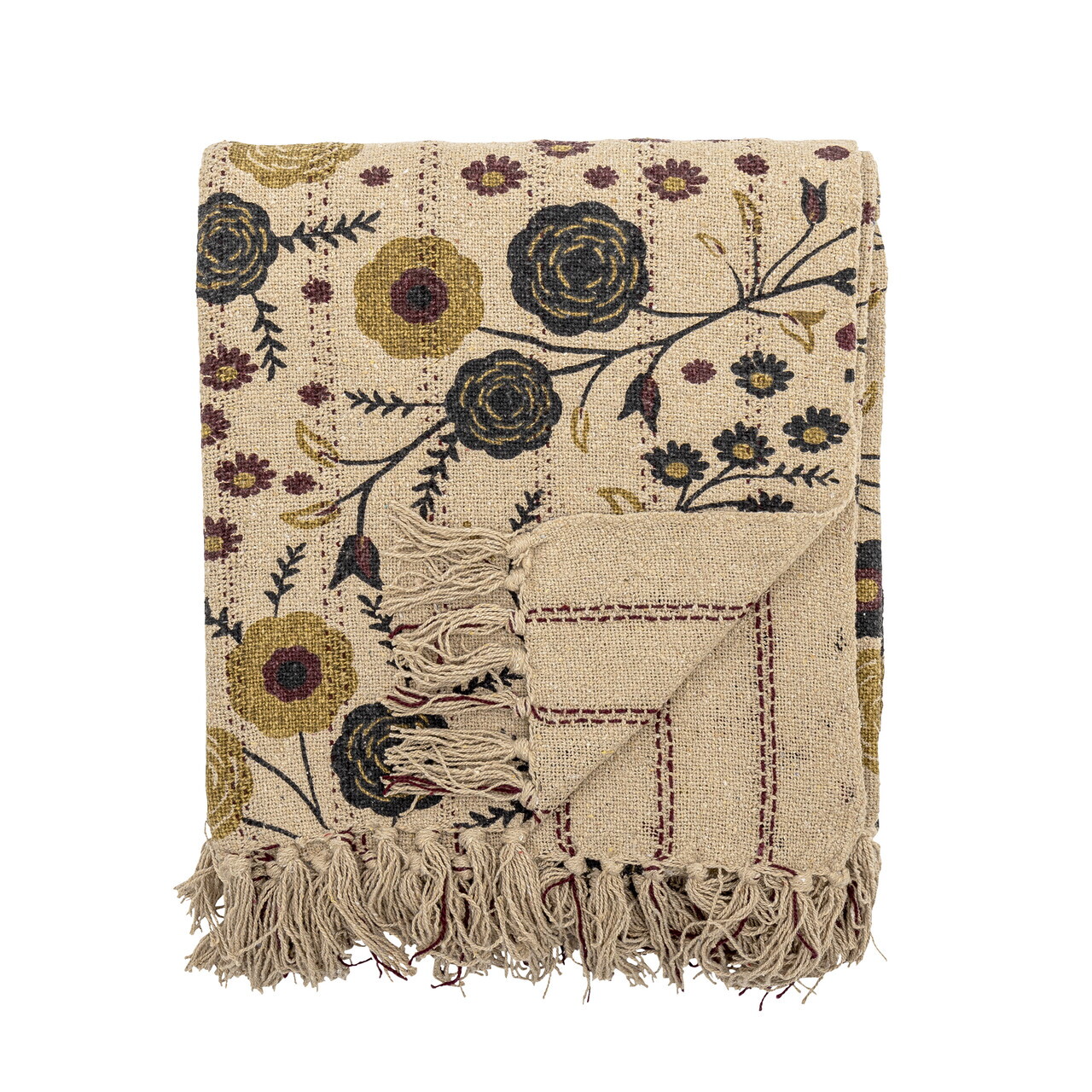 Pled, Bloomingville, Eydis, 130x160 cm, amestec bumbac, multicolor - imagine 7